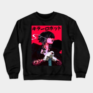 Cyberpunk Samurai Cool Girl Urban Crewneck Sweatshirt